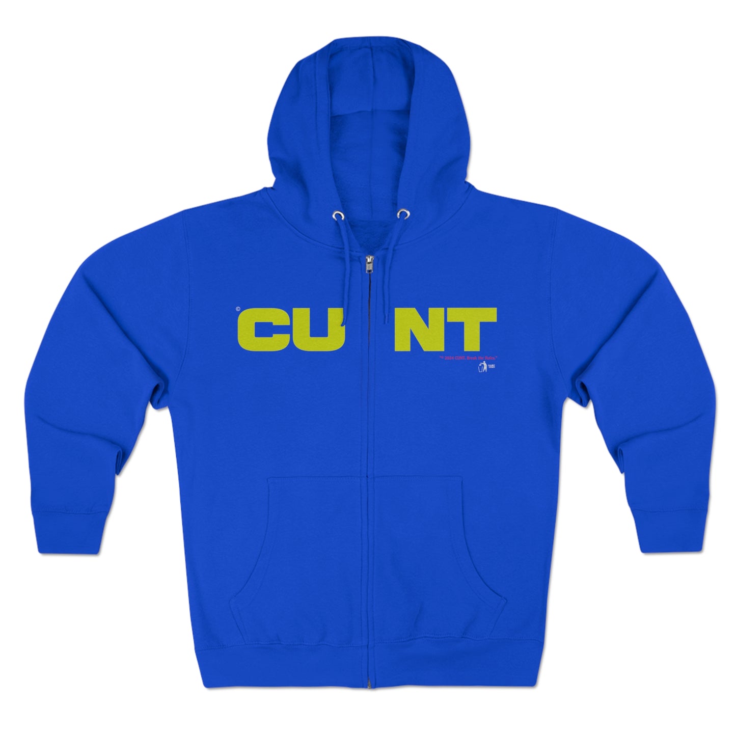 cunt y2k zip hoodie zipper