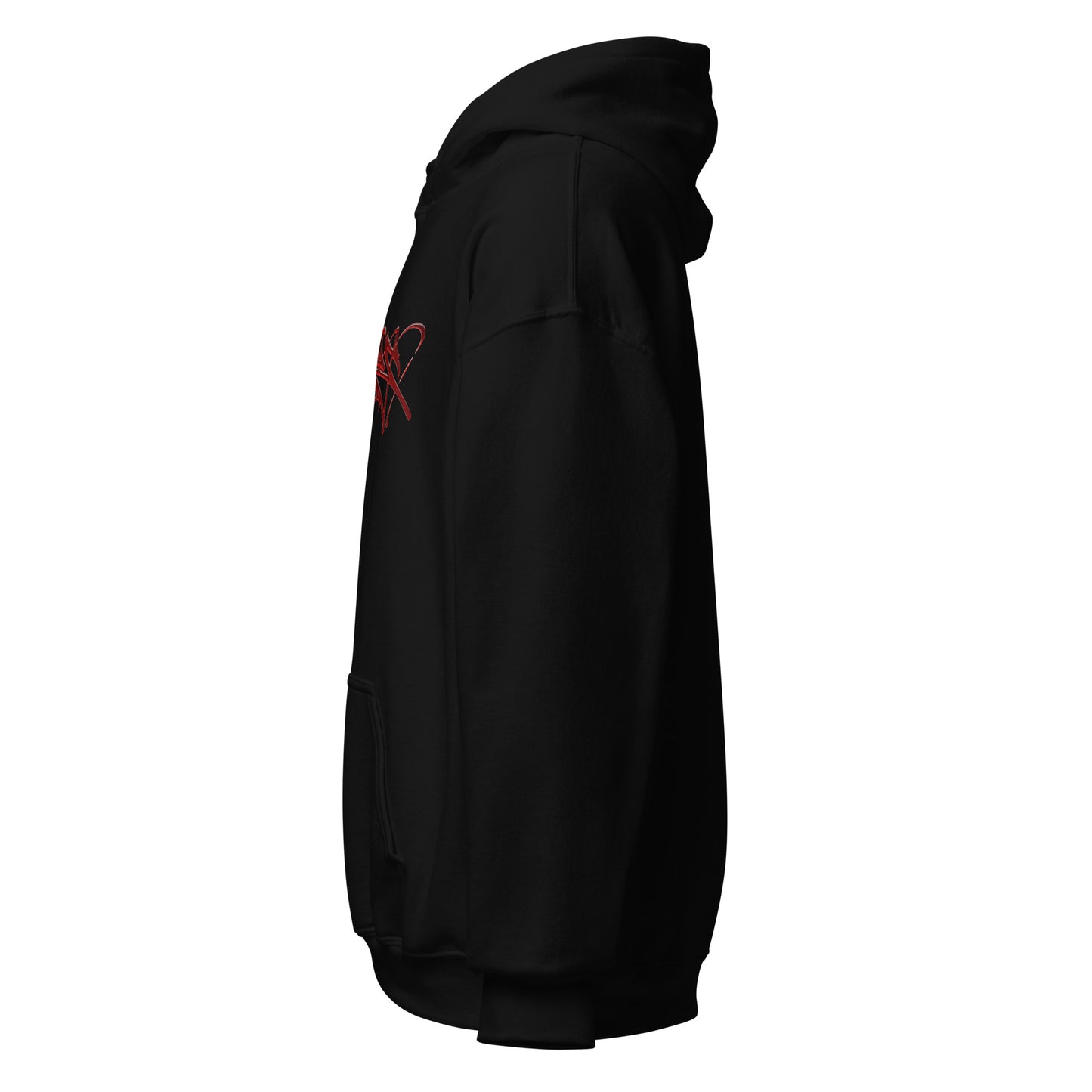 blo0dy red transparent graffiti tag 3d hoodie print