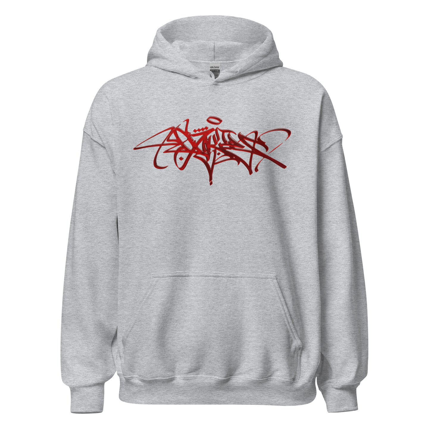 blo0dy red transparent graffiti tag 3d hoodie print