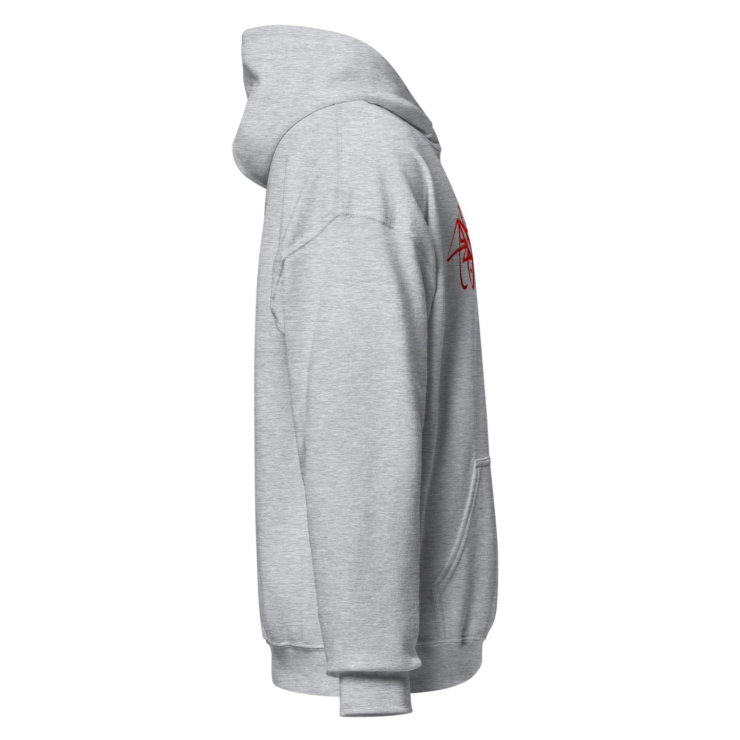 blo0dy red transparent graffiti tag 3d hoodie print