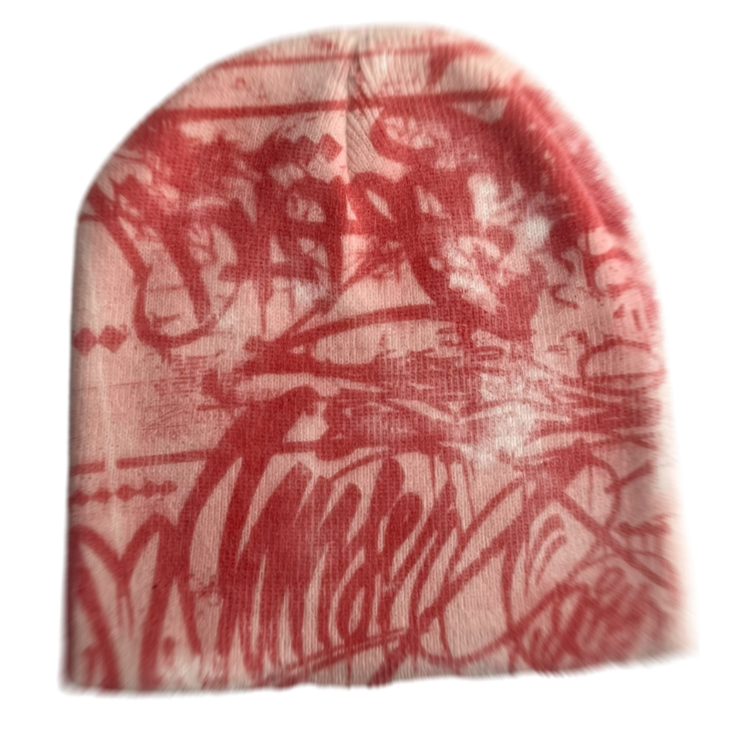 BLOODY RED GRAPHIC BEANIE